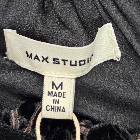 Max Studio Dress M Shift Mini Velvet Halter Burnout Cocktail Party Art Deco - Picture 4 of 13